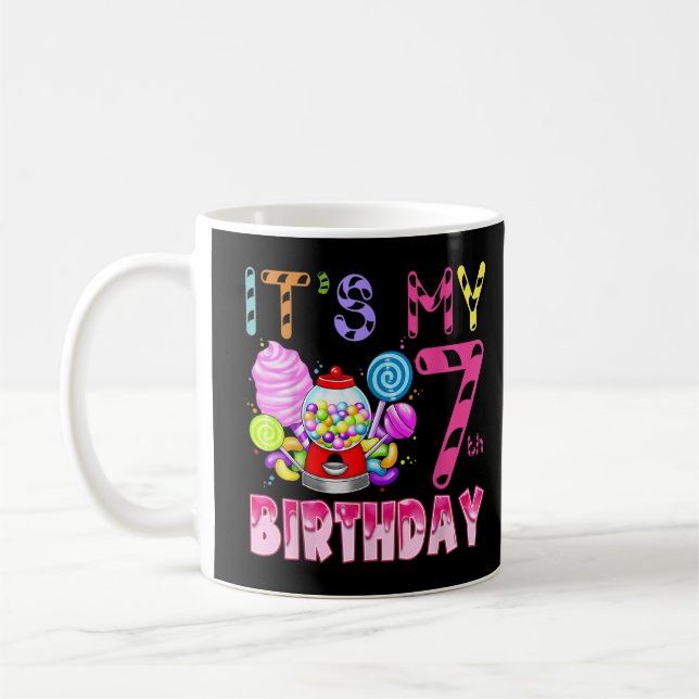 Taza De Café Es mi Chica del cumpleaños 7 de Candy Candyland (Izquierda)