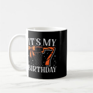 Taza De Café Es mi cumpleaños 7 Siete Sketll Girl Cumpleaños Fi