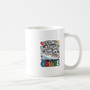 Taza De Café Es mi cumpleaños Crucero Lindo Rosa Viaje al Mar M