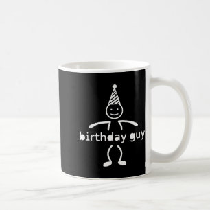 Taza De Café Es Mi Cumpleaños Fiesta Cara Sonriente Pegatina Di