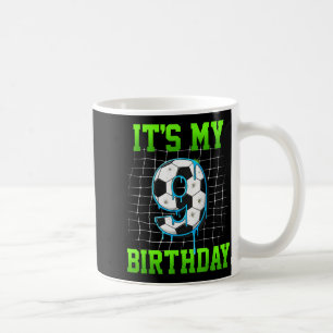Taza De Café Es Mi Cumpleaños Número 9 Divertido Cumpleaños De