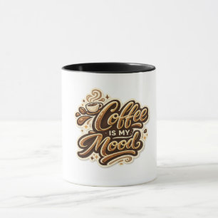 Taza de café Es mi estado de ánimo   Cerámica dive