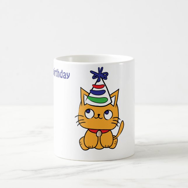 Taza De Café Es mi gato de cumpleaños (Centro)