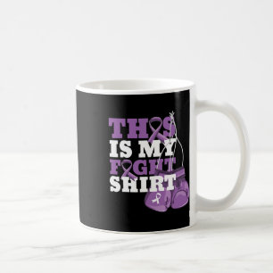 Taza De Café Es Mi Lucha Alzheimerheimer Luchador Apoyo Fuerte