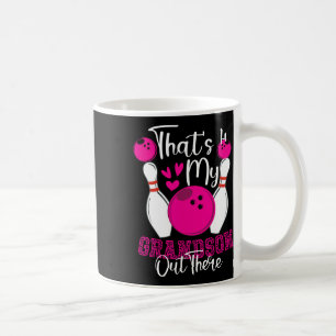 Taza De Café Es mi nieto ahí fuera, abuelita de boliche