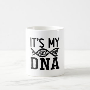 Taza De Café Es mi pesca de altura de ADN bucear libre