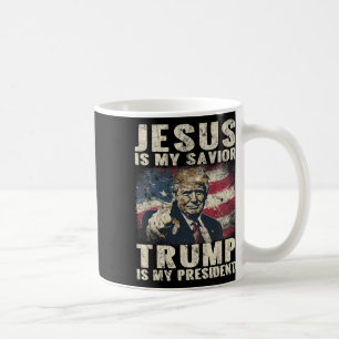 Taza De Café ¿Es mi salvador Trump mi presidente estadounidense