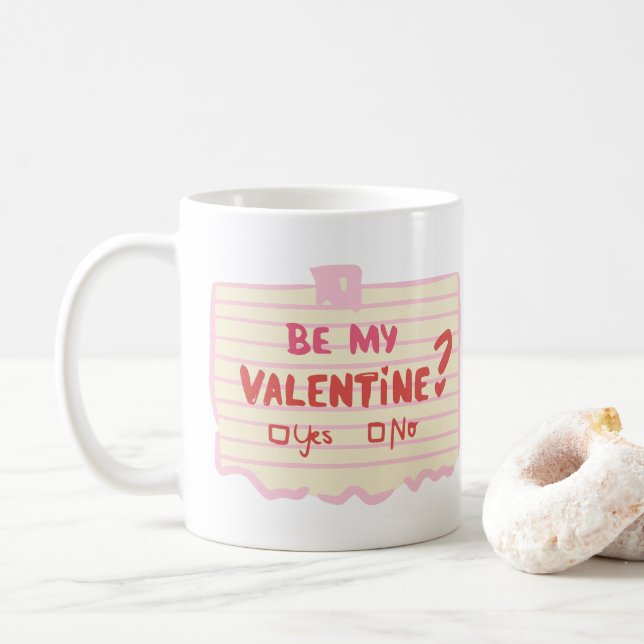 Taza De Café ¿Es mi valentina? (Con donut)