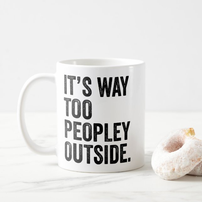 Taza De Café Es muy popular afuera (Con donut)