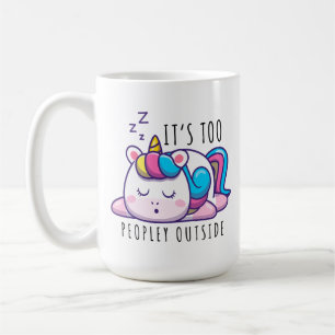 Taza De Café Es muy popular fuera de la introvertida de Unicorn