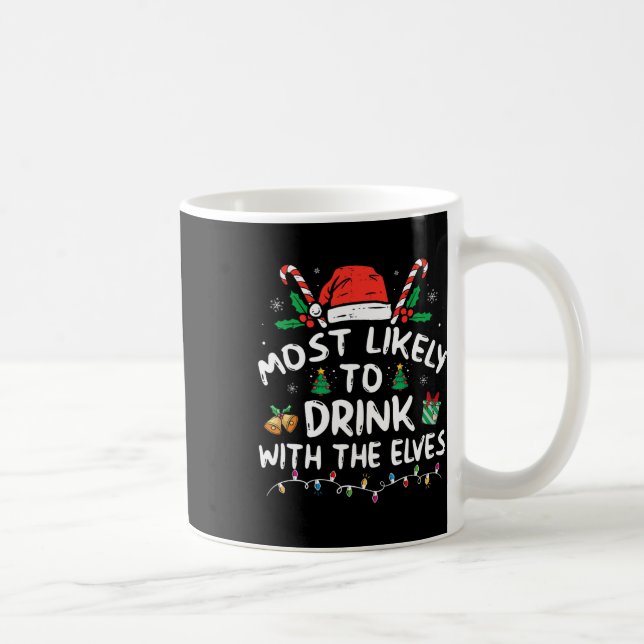 Taza De Café Es Muy Probable Que Beba Con El Elfos Bebiendo C (Derecha)