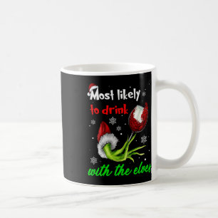 Taza De Café Es Muy Probable Que Beban Con Los Navidades Elves 