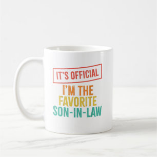 Taza De Café Es oficial que soy el suegro favorito