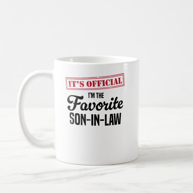 Taza De Café Es oficial que soy el yerno favorito (Izquierda)