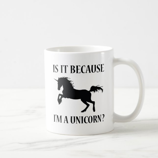 Taza De Café Es porque soy unicornio (Derecha)