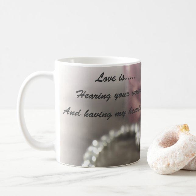 Taza De Café Es qué amor (Con donut)