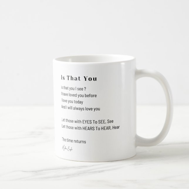 Taza De Café Es que ves poema de amor café té mug (Derecha)