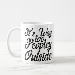 Taza De Café Es también Peopley afuera
