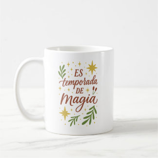 Taza De Café Es Temporada de Magia ✨ | Festive Botanical