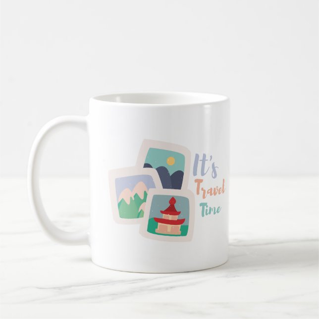 Taza De Café Es tiempo de viaje (Izquierda)