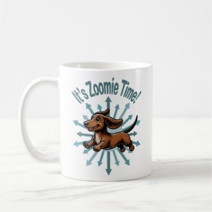 Taza De Café Es tiempo de Zoomie Dachshund