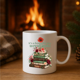 Taza De Café Es un bello día para leer libros Mug.