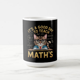 Taza De Café Es un buen día para enseñar matemáticas inspirando