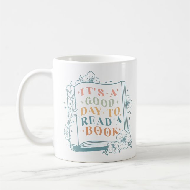 Taza De Café Es un buen día para leer un libro (Izquierda)
