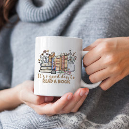 Taza De Café Es un buen día para leer un libro