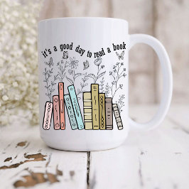 Taza De Café Es un buen día para leer un libro