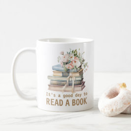 Taza De Café Es un buen día para leer un libro Profesor leyendo