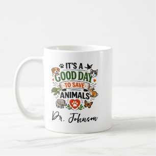 Taza De Café Es un Buen Día para Salvar Animales   Día del Médi