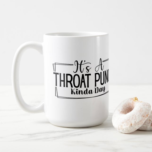 Taza De Café Es un Día de Trompecabezas (Con donut)