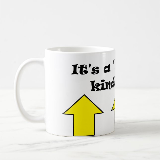 Taza De Café Es un día de "vaso medio lleno" ! (Izquierda)