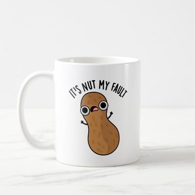 Taza De Café Es un divertido bollo de maní (Izquierda)