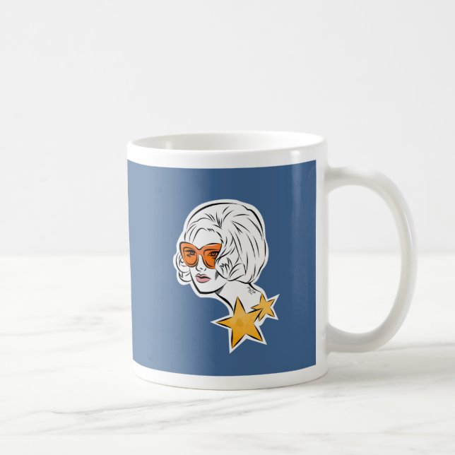 Taza De Café Es un estilo retro de estrellas (Derecha)