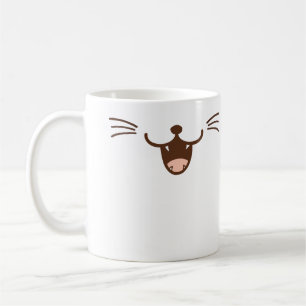 Taza De Café ¡Es un gato! cara astuta del gato de la sonrisa (Φ