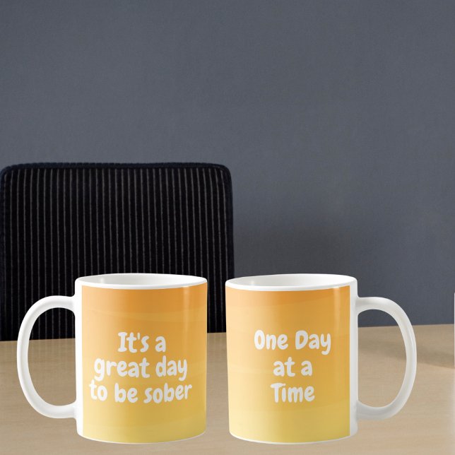 Taza De Café Es un gran día para ser sobrio - Regalo de Sobried (Subido por el creador)