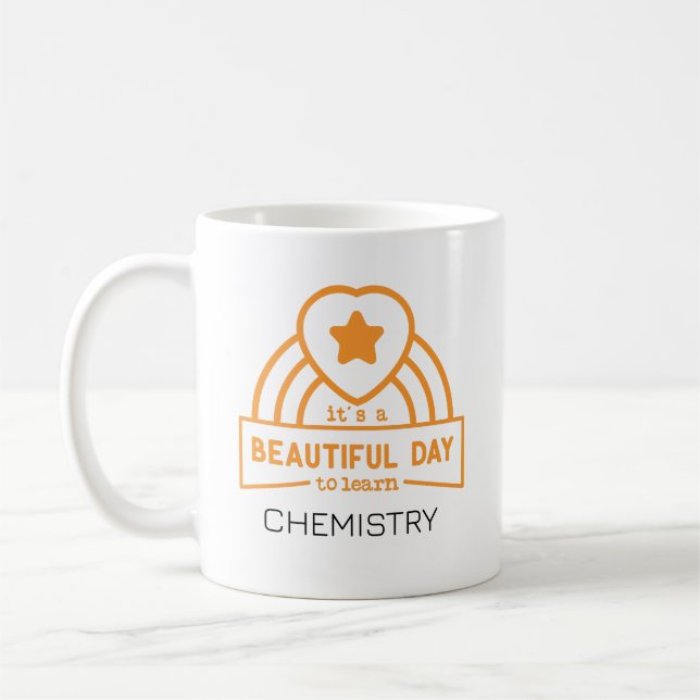 Taza De Café Es Un Hermoso Día Para Aprender Profesor De Químic (Izquierda)