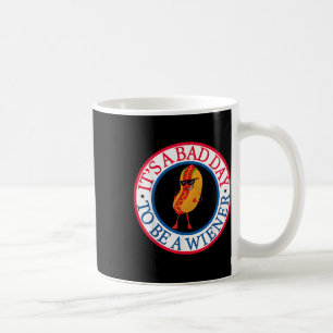 Taza De Café Es Un Malo Día Para Ser Un Blanco Rojo Y Azul Viej