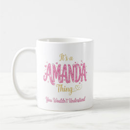 Taza De Café Es Una Cosa De Amanda Rosa Dorado Regalo Para Muje