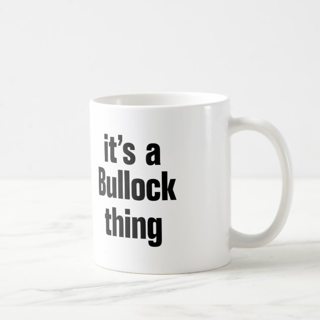 Taza De Café es una cosa de bullock (Derecha)