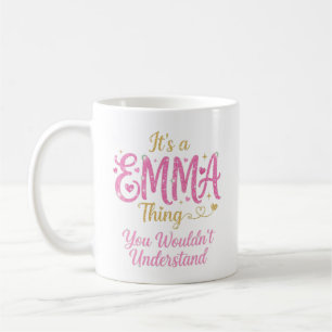 Taza De Café Es Una Cosa De Emma Rosa Dorado Regalo Para Mujere