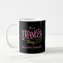 Es una cosa de Frances rosa dorado regalo para muj