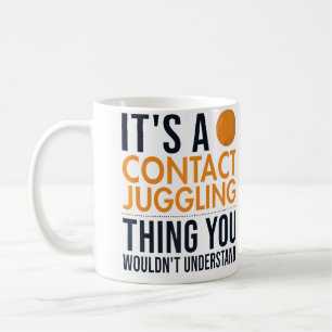 Taza De Café Es Una Cosa De Malabares De Contacto Malabarista D