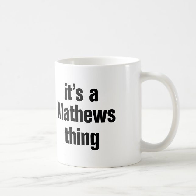 Taza De Café es una cosa de mathews (Derecha)