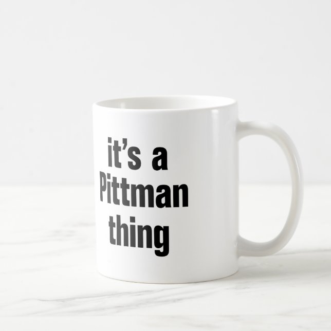 Taza De Café es una cosa de pitman (Derecha)