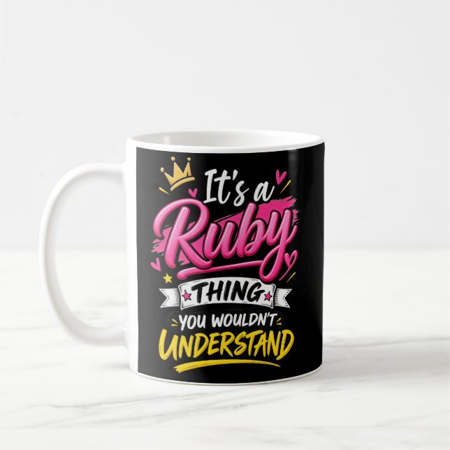Taza De Café Es una Cosa de Ruby que No Entenderías (Izquierda)