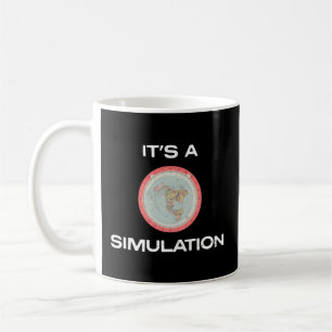 Taza De Café Es Una Simulación - Mapa Plano De Glasón