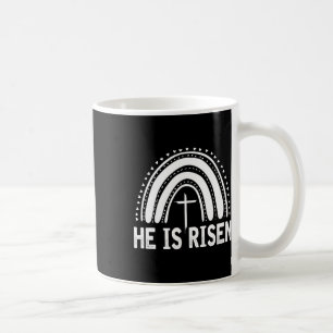 Taza De Café Es Vintage De La Cruz De Risen Feliz Pascua 1